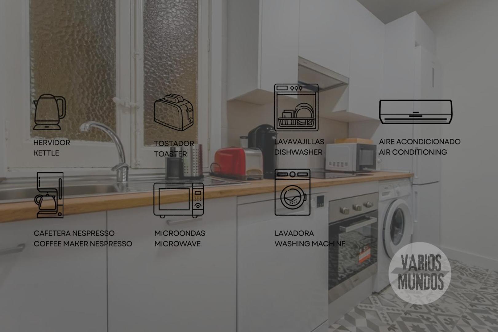 Modern Apt Para 6Pax En La Plaza De Tirso-Centro E1 马德里 外观 照片